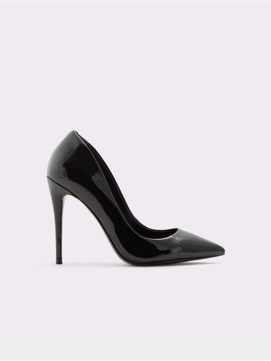 Aldo Shoes - Aldo Black Patent Pointed-Toe Stiletto Pump